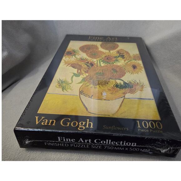 NEW Sealed Fine Art Collection Vincent Van Gogh Sunflowers Puzzle 1000 Pcs - Picture 6 of 6